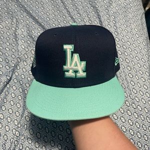 Navy blue LA hat